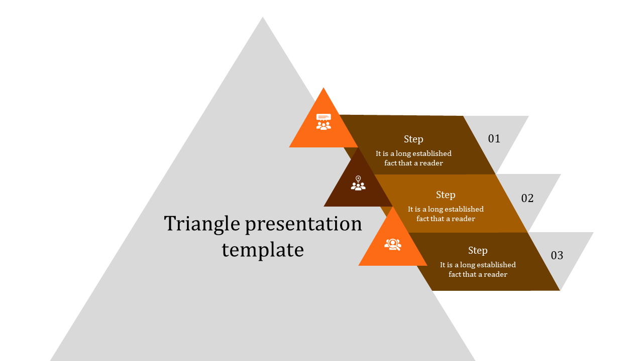 triangle presentataion template-triangle presentataion template-3-orange